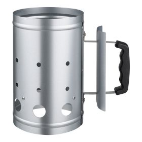 Charcoal Chimney Starter, 4 lbs Large Capacity Coal Fireplace, Heavy Duty BBQ Steel Chimney Starter for Charcoal Grill and Barbecues