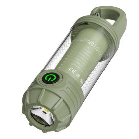 1PC Outdoor LED Camping Light Waterproof Portable Long Lasting Tent Light With Hanging Hook For Hiking Fishing Backpacking Strong Lighting (Color: Green)