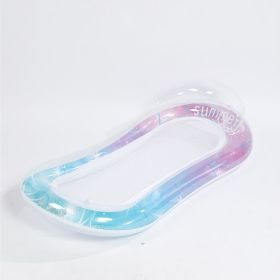 1pc Large Swimming Pool Float, Stylish Sequin Design, Essential For Pool Parties And Beach Activities, An Excellent Choice For Summer Gifts (Option: Style2 Blue)