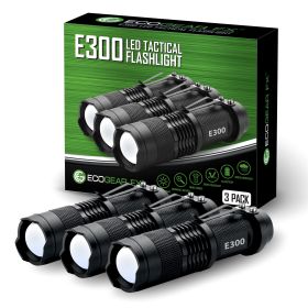 E300 EDC Tactical Flashlight (size: 3-Pack)